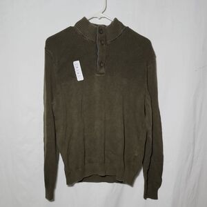 Club Room Men's Olive Crewneck Sweater